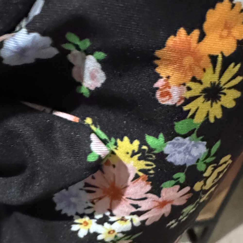 Floral Black One-Piece Swimsuit NWT - Picture 6 of 7